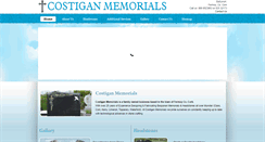 Desktop Screenshot of costiganmemorials.com