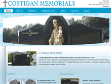 Tablet Screenshot of costiganmemorials.com